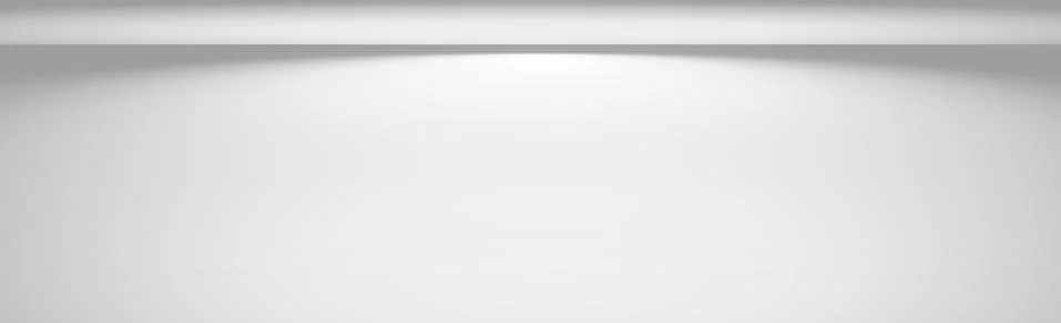 White panoramic studio background with white spotlights - Vector Stock Illustration