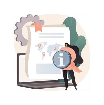 White paper abstract concept vector illustration. 스톡 일러스트