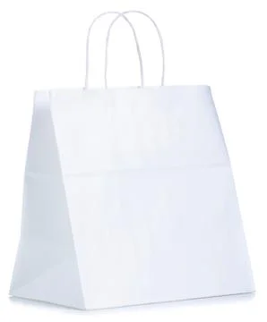 White paper bag Stock Photos