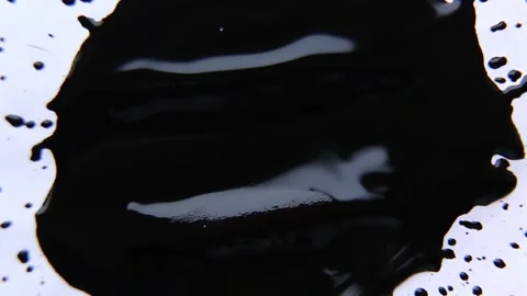 White paper, black ink and a brush. Stock Footage 242534063
