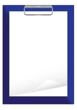 White paper on blue file vector design Stock Illustration