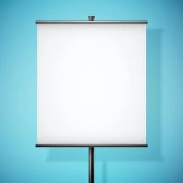 White paper board with empty space Illustrazione stock