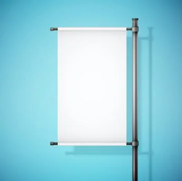 White paper board with empty space Illustrazione stock