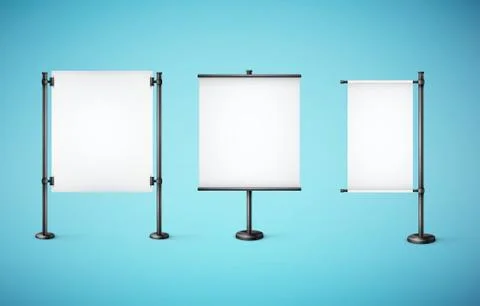 White paper board with empty space Illustrazione stock