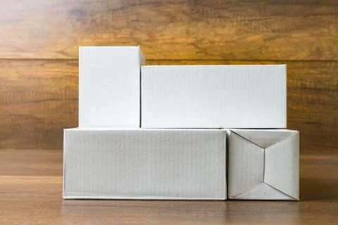 White paper box Stock Photos