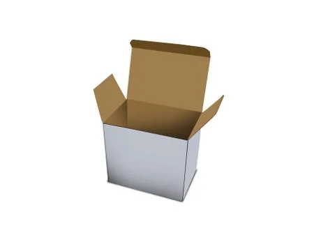 White paper box Stock Photos