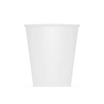 White Paper Coffee Cup Stock Illustration