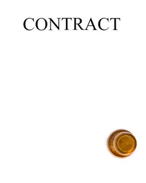 White paper contract Stock Photos