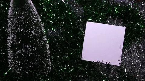White Paper On Dark Green Background Stock Footage 98748439