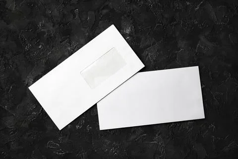 White paper envelopes Foto stock