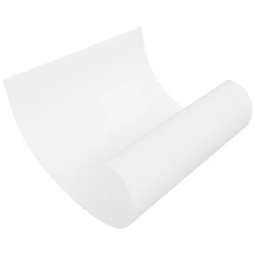 White paper flying in air, vector realistic paper sheet rolled edge, clear page Stock Illustration