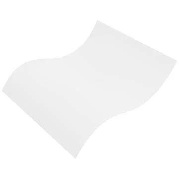 White paper flying, vector realistic paper sheet, clear wavy page document blank Stock Illustration