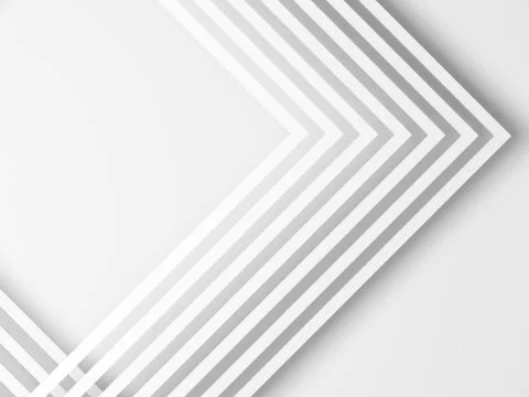 White paper frames corners. 3d illustration Stockillustratie