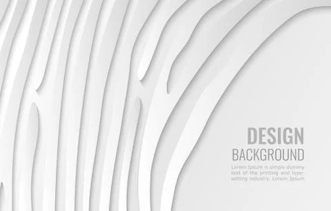 White paper line - abstract texture. simple background for cover design, poster Stock Illustration