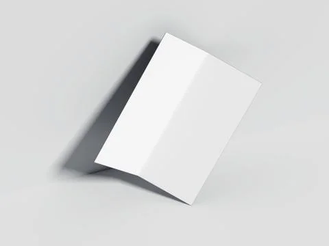 White paper menu. 3d rendering Stockillustratie