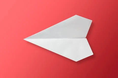 White paper plane Foto stock