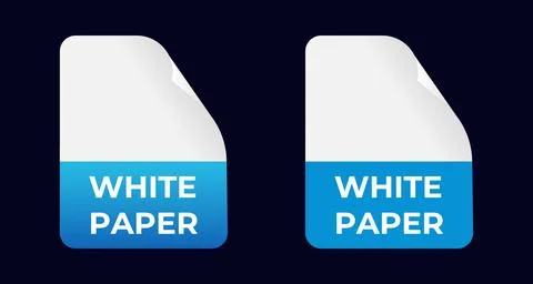 White paper road map document. Download whitepaper Stock Illustration