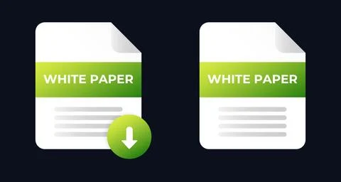 White paper road map document. Download whitepaper Stock Illustration