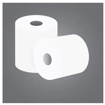 White paper roll Stock Illustration