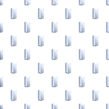 White paper roll seamless pattern repeating background Stockillustratie
