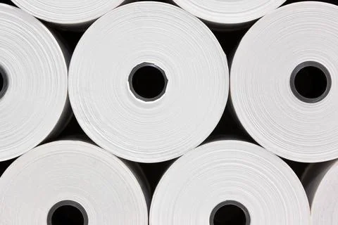 White Paper Rolls Stock Photos