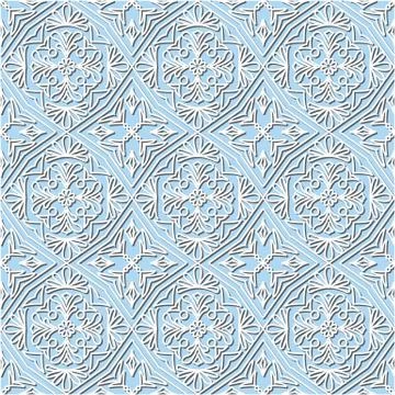 White paper seamless pattern Stock Illustration
