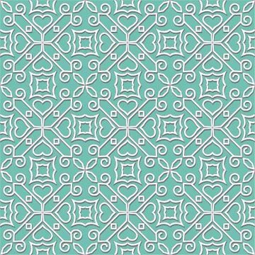 White paper seamless pattern Stock Illustration