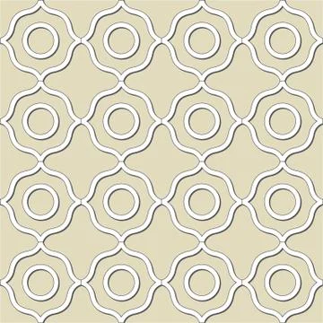 White paper seamless pattern Stock Illustration