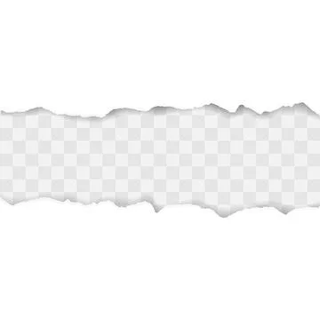 White paper sections with ripped and torn edges 库存插图