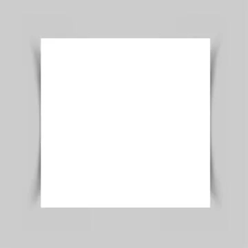 White paper shadow Stock Illustration