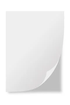 White Paper sheet Stock Illustration