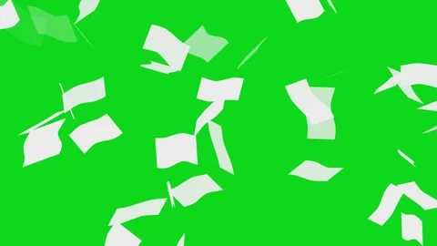 White paper sheets flying and explosion effect animation background. Stock Footage 336621564