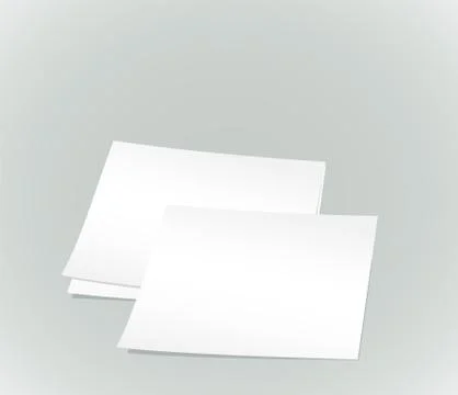 White paper sheets Stock Illustration