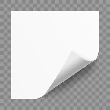 White Paper Sticker Note Memo 库存插图
