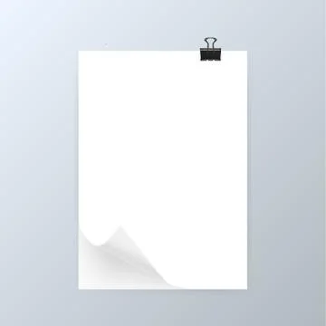 White Paper Sticker Note Memo Illustrazione stock