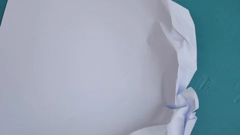 White paper in stop motion seen. 스톡 동영상 128665424