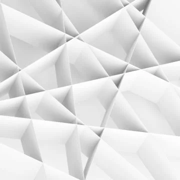 White paper stripes structure geometric 3d Illustrazione stock