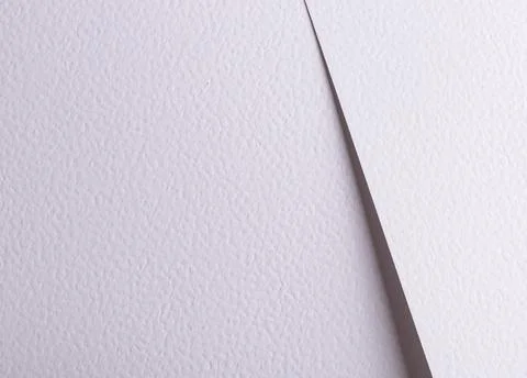 White paper surface with horizontal fold minimal background. Soft shadow Stock Photos