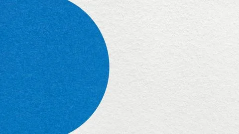 White paper texture background with cobalt blue semicircle and copy space f.. Stock Illustration
