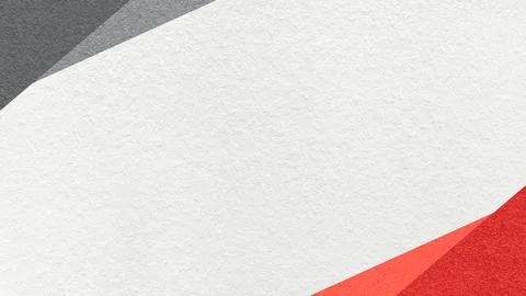 White paper texture background with gray, red geometric corners gradient la.. Stock Photos