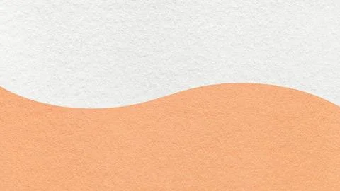 White paper texture background with light peach horizontal curved wavy split  Stock Illustration