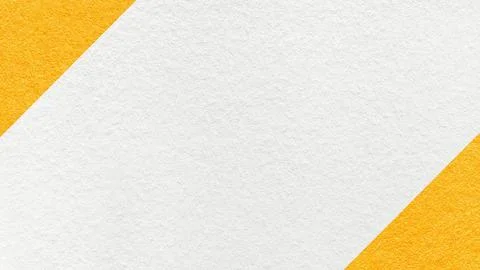White paper texture background with yellow corners and copy space for banner  Ilustração Stock