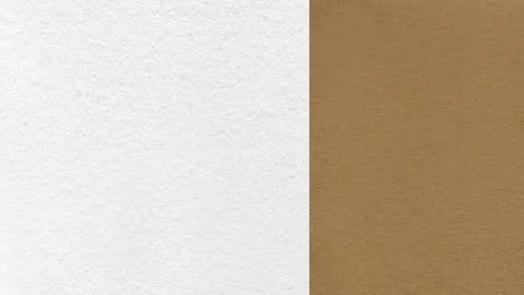 White paper texture two color background with warm brown vertical split and.. Stock Illustration