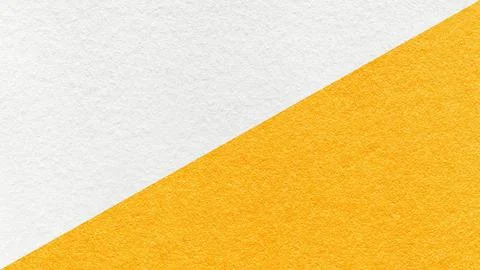 White paper texture two color background with yellow diagonal split and cop.. Stock Photos