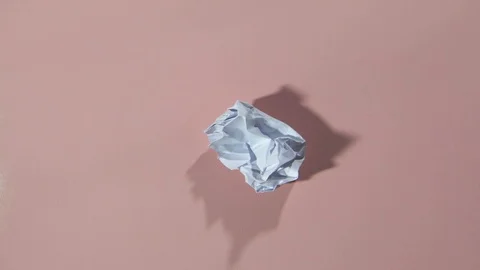 White paper unwraping stop motion Stock Footage 88705499