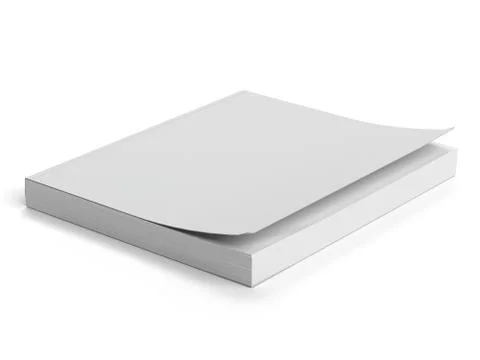 White paperback Stock Illustration