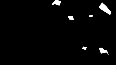 White papers falling down on black background. Stock Footage 339044033