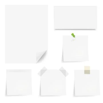 White papers Stock Illustration