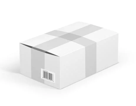 White parcel Illustrazione stock
