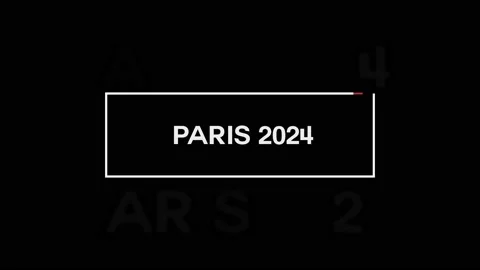 White Paris 2024 text Header on Black Background, Forthcoming Stock Footage 162798579